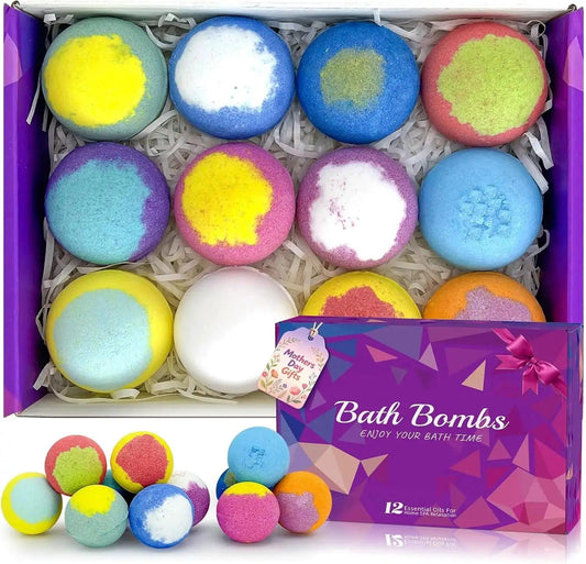  Natural Bath Bombs Gift Set For Women Aromatherapy Spa -  ToylandEU™