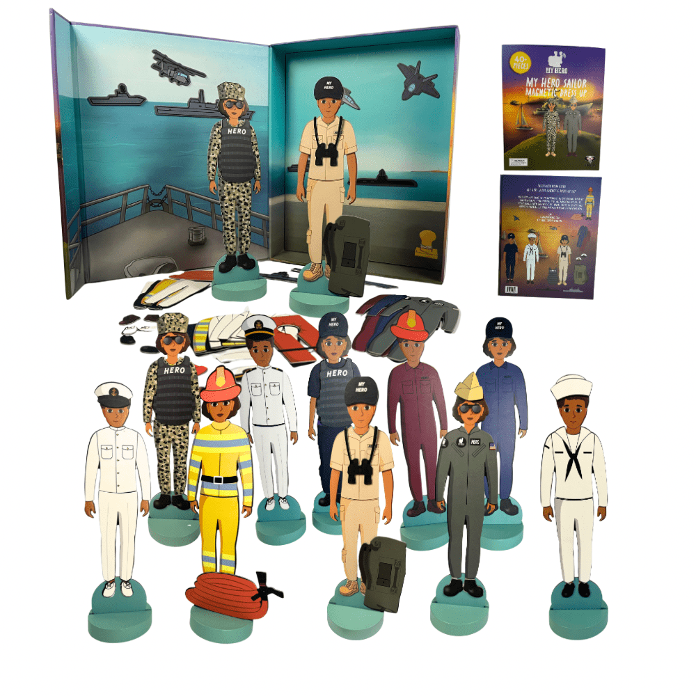  Navy Sailor Doll Set Magnetic Playtime Adventure 