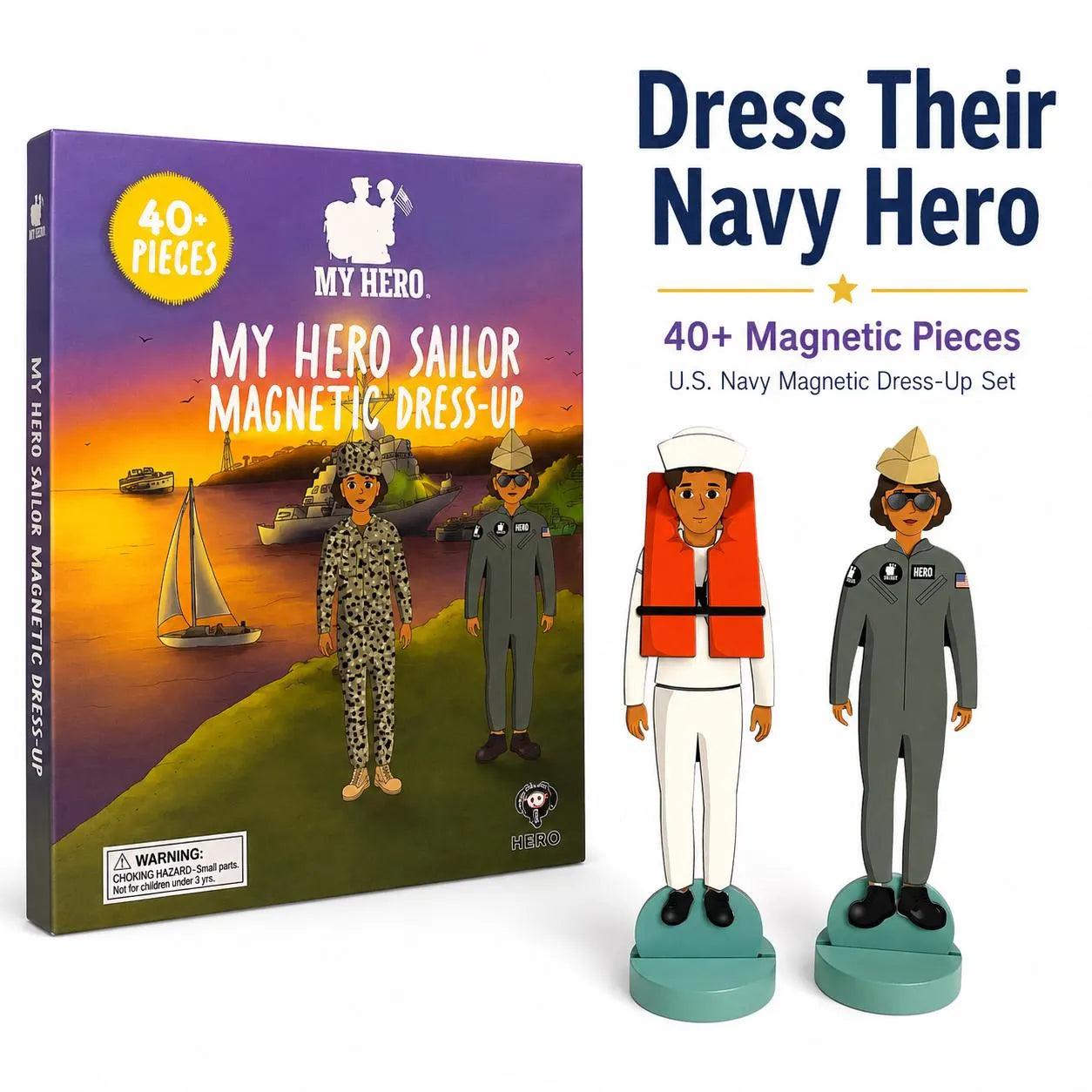  Navy Sailor Doll Set Magnetic Playtime Adventure 