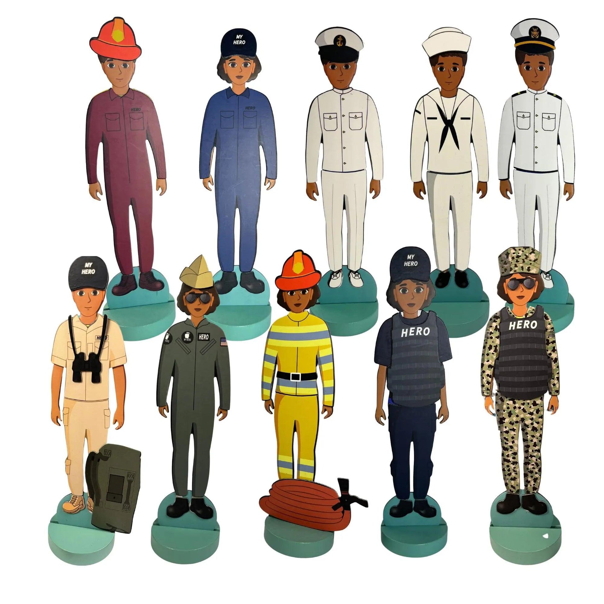  Navy Sailor Doll Set Magnetic Playtime Adventure 