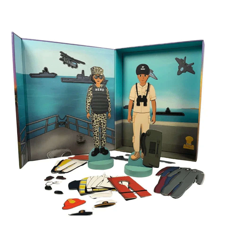 Navy Sailor Doll Set With Magnetic Playtime Adventure - ToylandEU