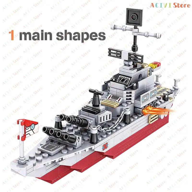  Navy Warship Lego Compatible Building Blocks Set Elite -  ToylandEU™