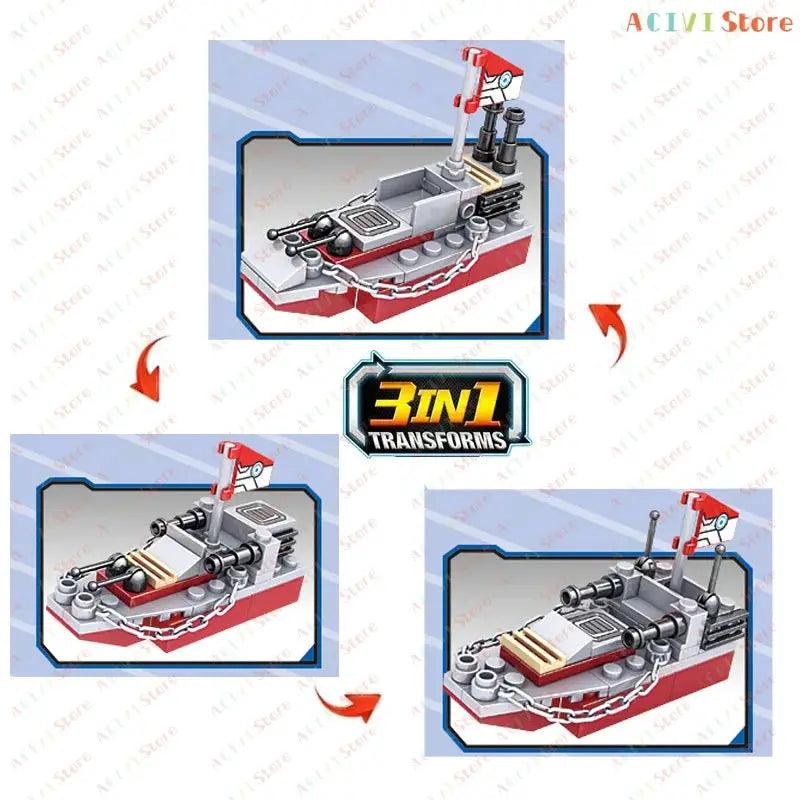  Navy Warship Lego Compatible Building Blocks Set Elite -  ToylandEU™