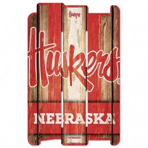  Nebraska Cornhuskers 11x17 Wood Fence Sign Vintage -  ToylandEU™