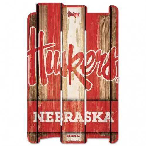  Nebraska Cornhuskers 11x17 Wood Fence Sign Vintage -  ToylandEU™
