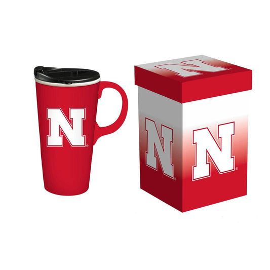 Nebraska Cornhuskers 17oz Travel Latte Cup Gift Box - ToylandEU