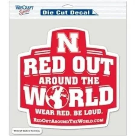 Nebraska Cornhuskers 8x8 Red Color Decal Perfect Cut -  ToylandEU™