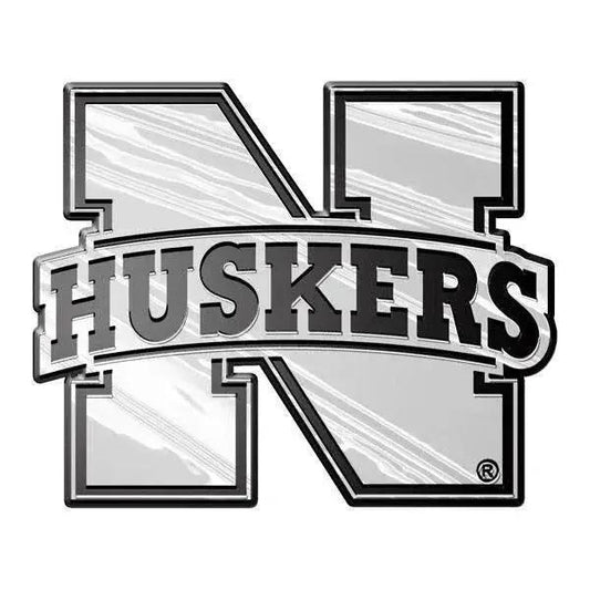  Nebraska Cornhuskers Auto Emblem - Silver -  ToylandEU™