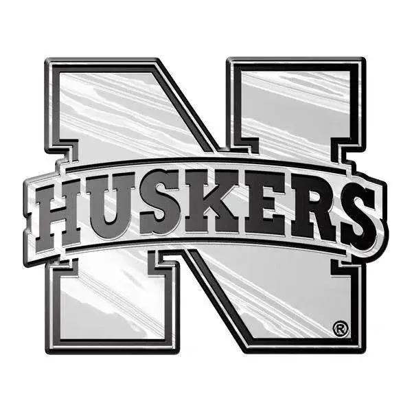 Nebraska Cornhuskers Auto Emblem - Silver - ToylandEU