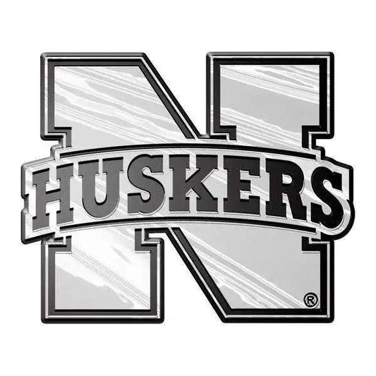  Nebraska Cornhuskers Auto Emblem - Silver -  ToylandEU™