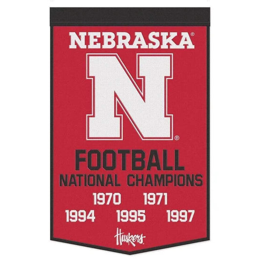  Nebraska Cornhuskers Banner Wool 24x38 Dynasty Champ Design -  ToylandEU™