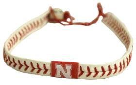 Nebraska Cornhuskers Baseball Necklace GameWear Leather - ToylandEU