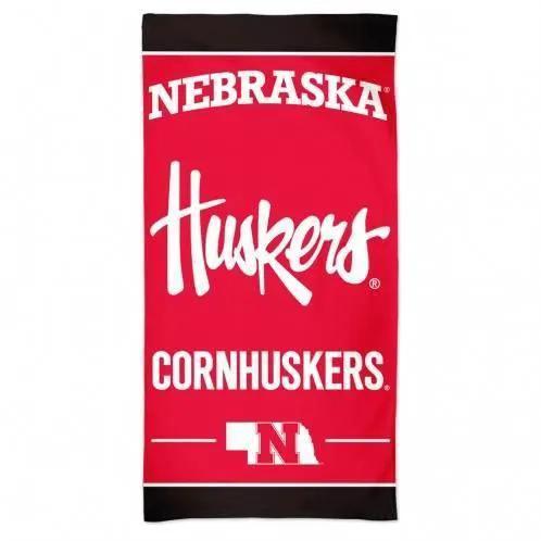  Nebraska Cornhuskers Beach Towel 30x60 Velour Front -  ToylandEU™