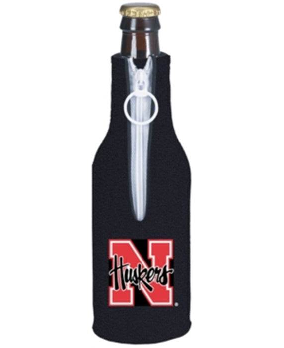 Nebraska Cornhuskers Bottle Holder Black Insulated Zipper - ToylandEU