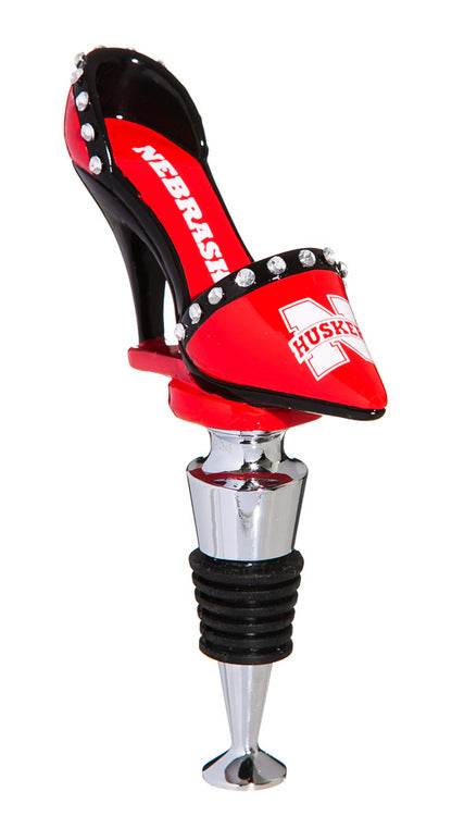 Nebraska Cornhuskers Bottle Stopper Shoe Rhinestone Accent - ToylandEU