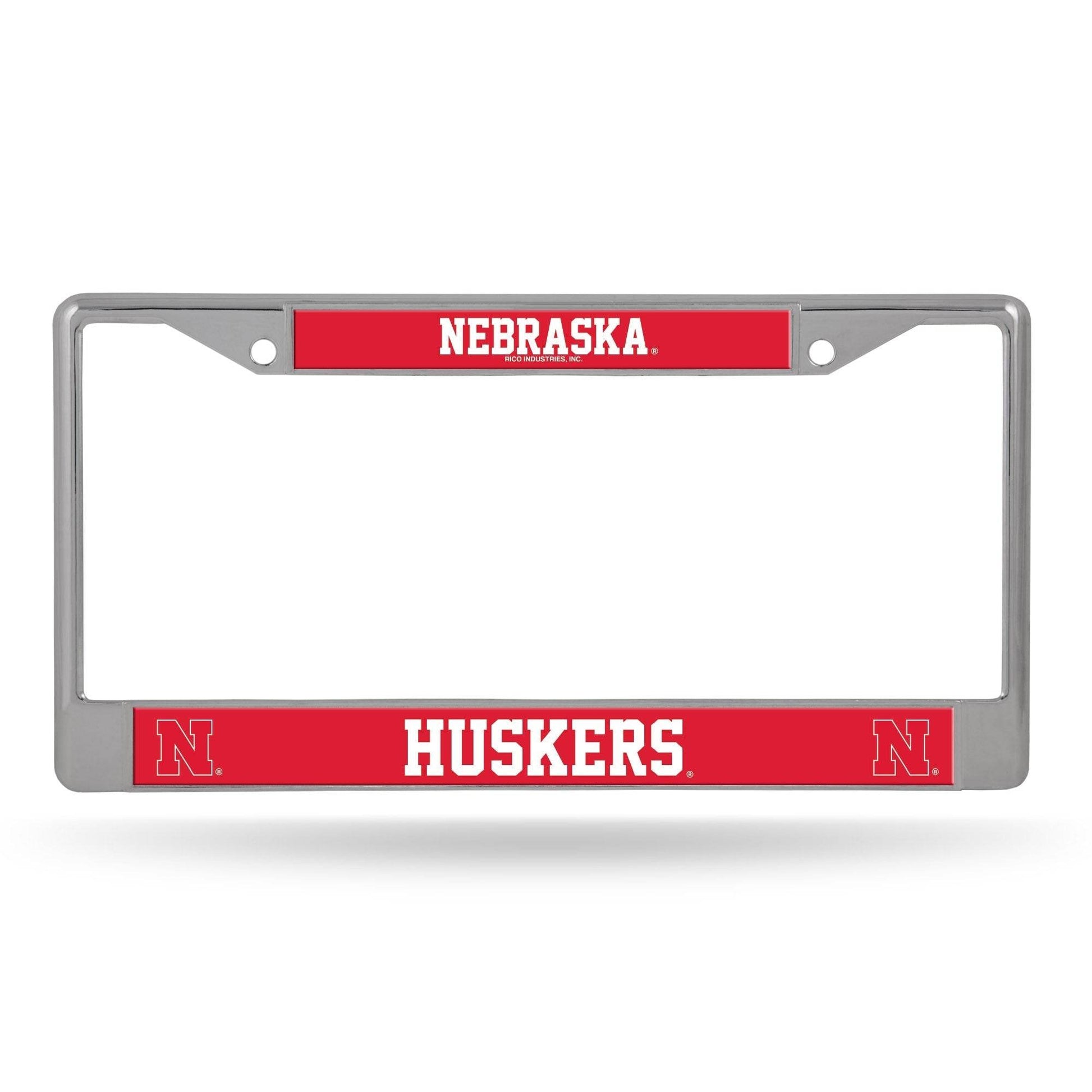 Nebraska Cornhuskers Chrome License Plate Frame Insert - ToylandEU