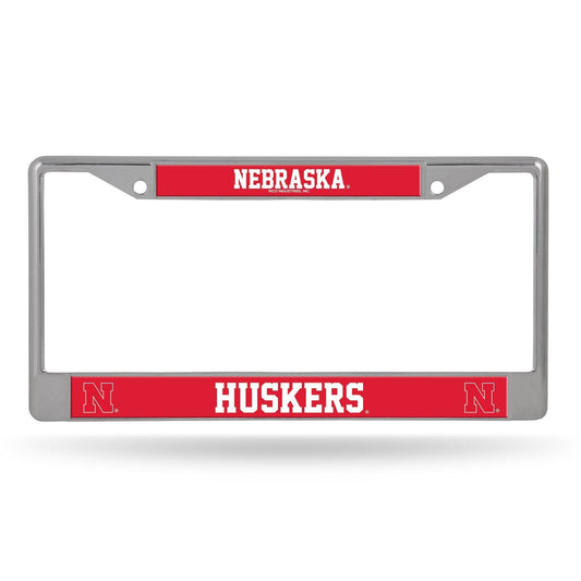 Nebraska Cornhuskers Chrome License Plate Frame Insert - ToylandEU
