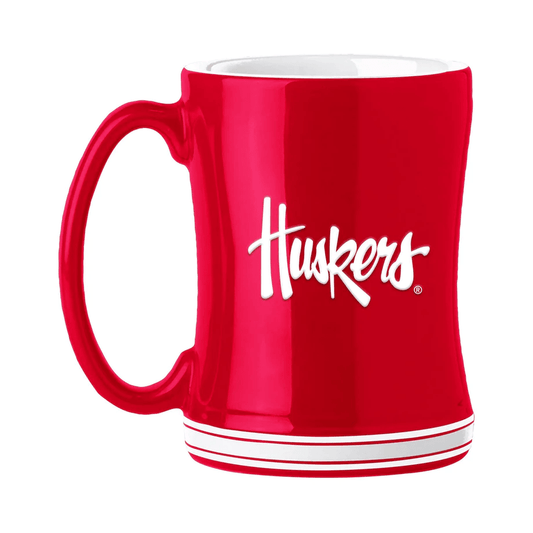 Nebraska Cornhuskers Coffee Mug 14 Oz Sculpted Relief - ToylandEU