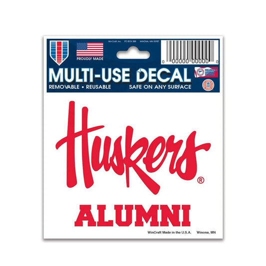 Nebraska Cornhuskers Decal Outdoor Vinyl 3x4 Alumni Design - ToylandEU