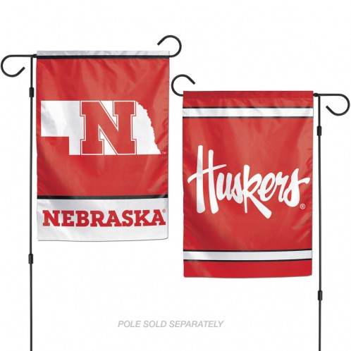 Nebraska Cornhuskers Garden Flag 12x18 Two Sided Polyester - ToylandEU