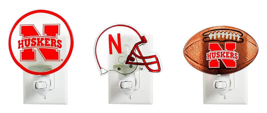  Nebraska Cornhuskers Glass Night Light 3 Assorted Pieces -  ToylandEU™