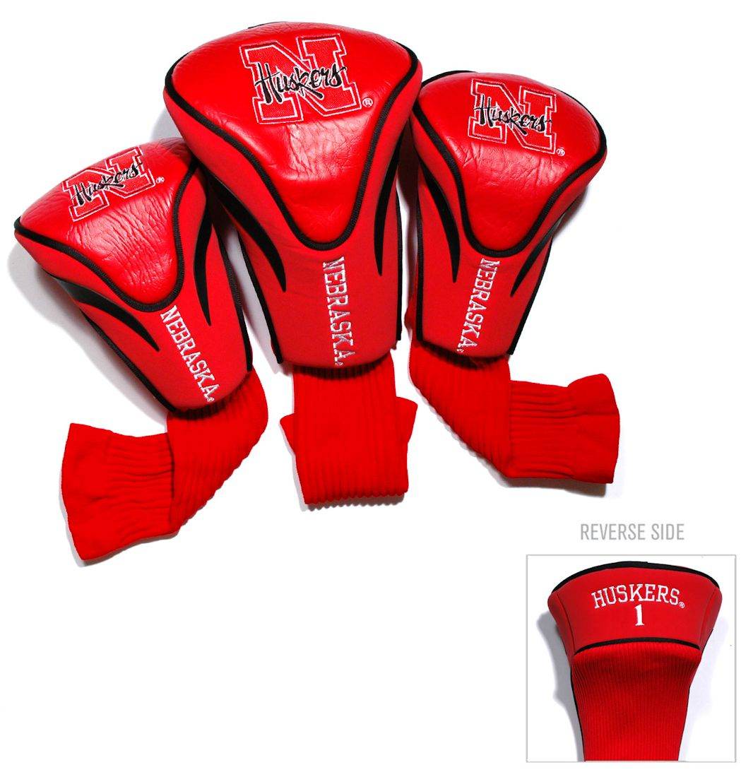 Nebraska Cornhuskers Golf Club 3 Piece Contour Headcover Set - ToylandEU