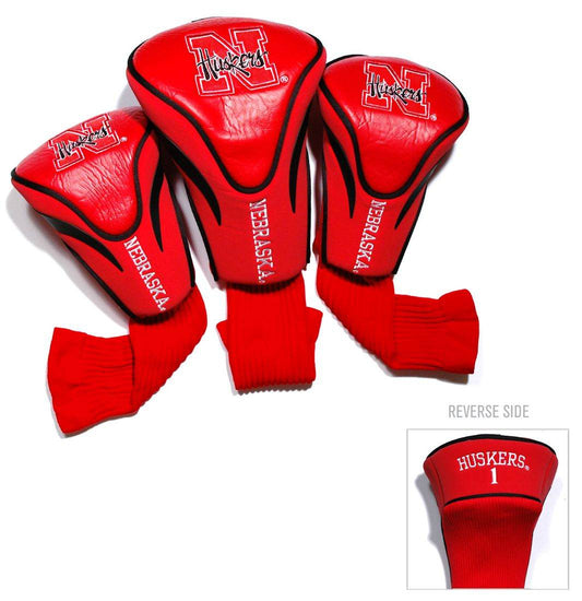 Nebraska Cornhuskers Golf Club 3 Piece Contour Headcover Set - ToylandEU