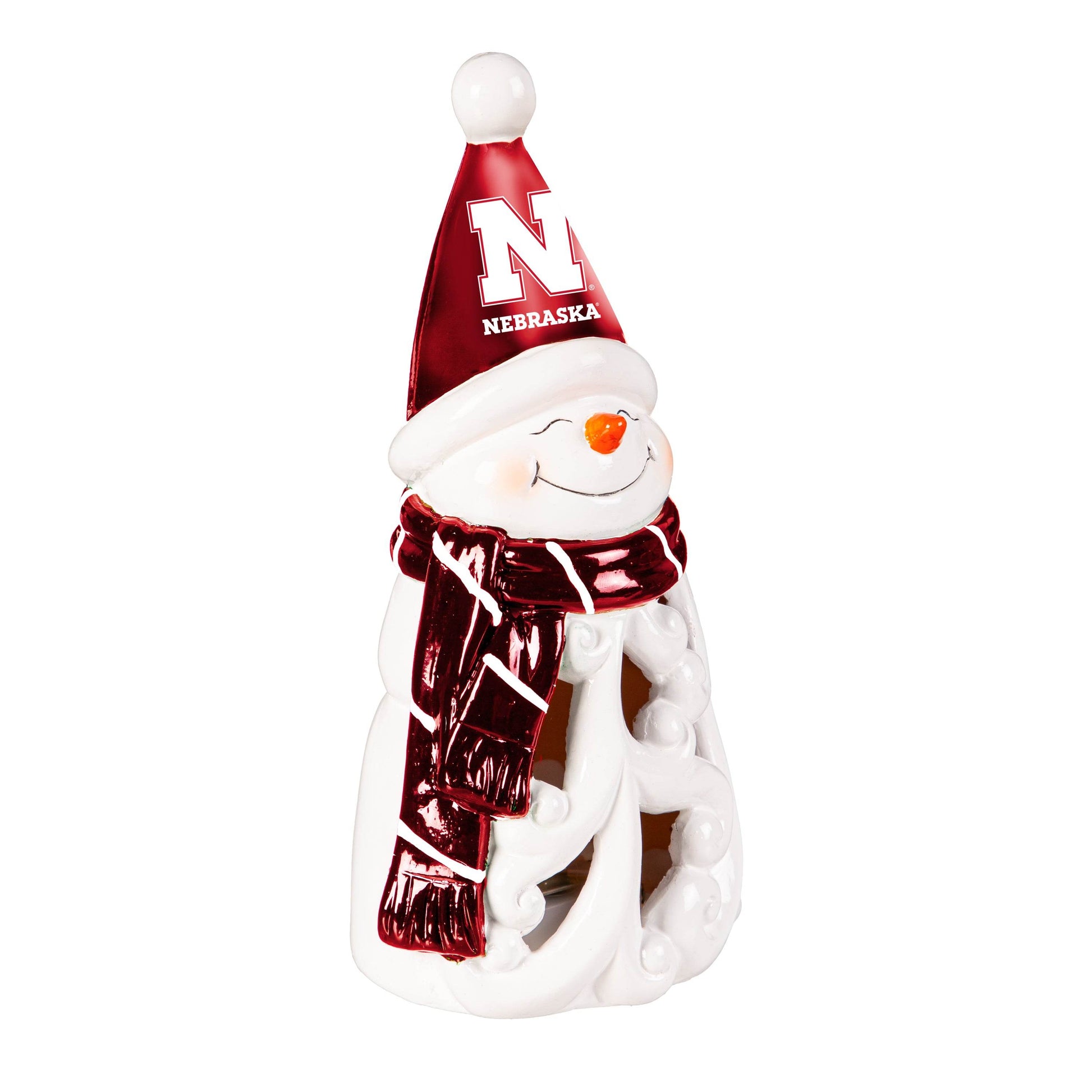 Nebraska Cornhuskers LED Snowman Statue 8 Inch Decor - ToylandEU