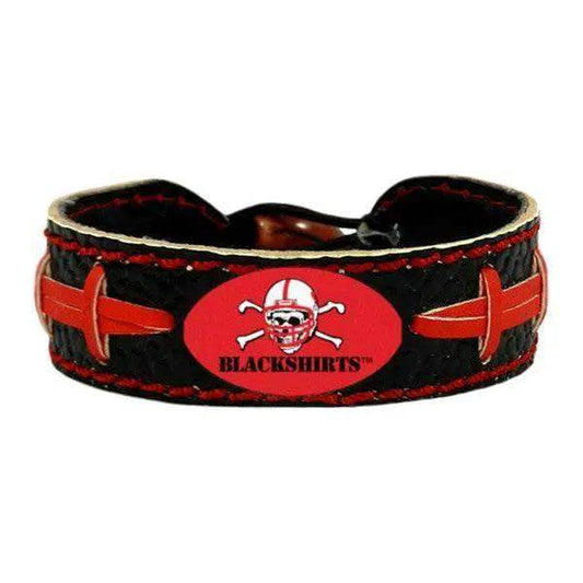  Nebraska Cornhuskers Leather Bracelet Team Color Football -  ToylandEU™