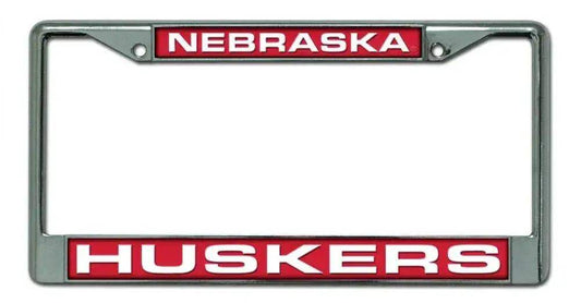  Nebraska Cornhuskers License Plate Frame Chrome Laser Cut -  ToylandEU™