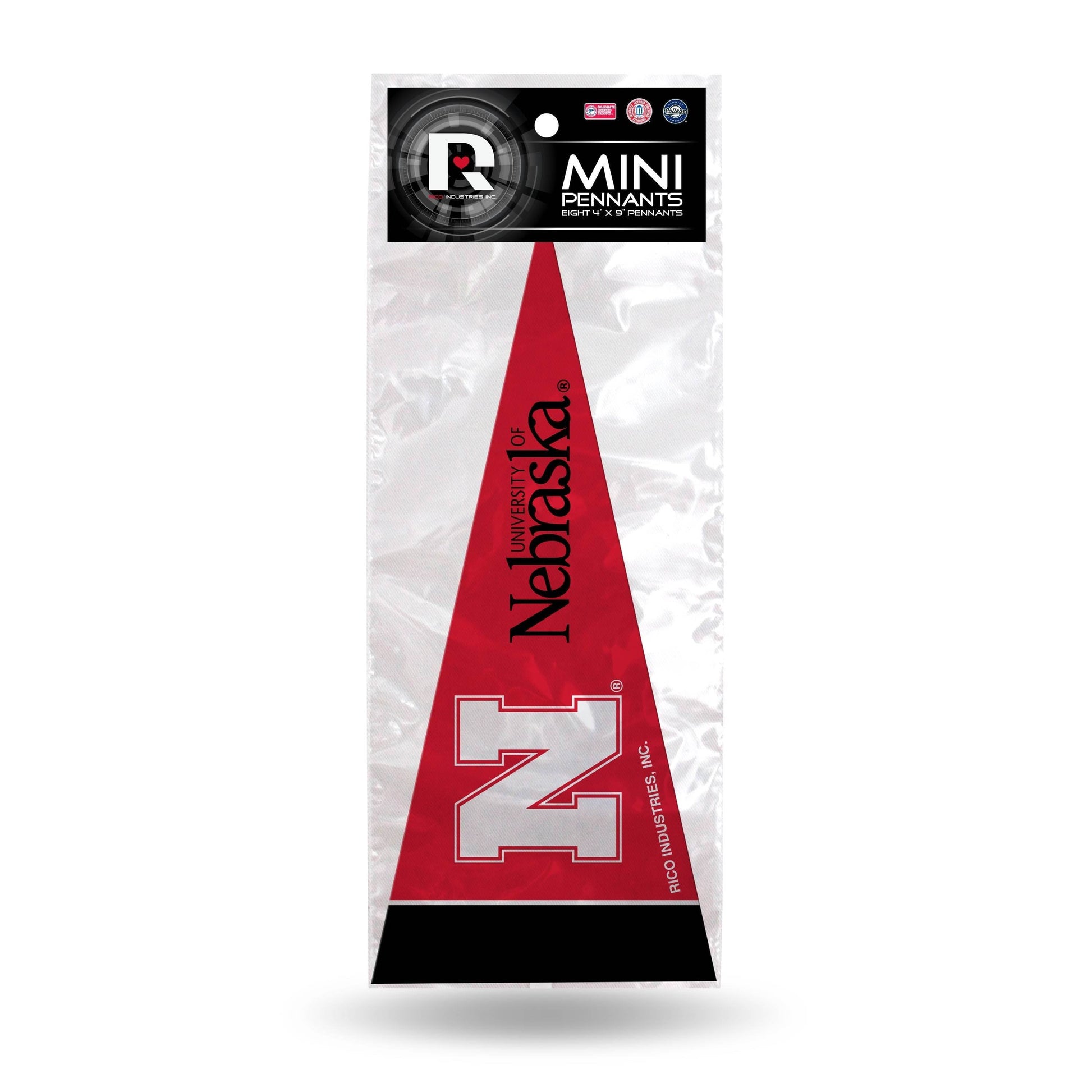 Nebraska Cornhuskers Mini Pennant Set Eight Pieces - ToylandEU