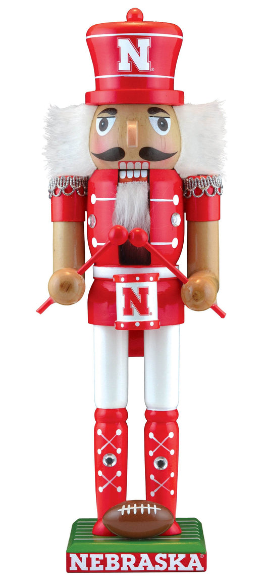 Nebraska Cornhuskers Nutcracker Handcrafted Solid Wood - ToylandEU