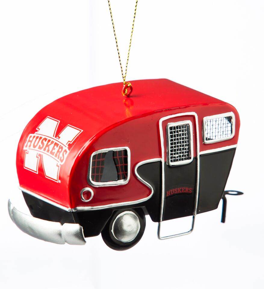 Nebraska Cornhuskers Ornament Camper Design Evergreen - ToylandEU