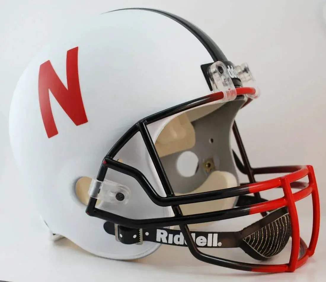  Nebraska Cornhuskers Riddell Deluxe Replica Helmet - Alternate White -  ToylandEU™