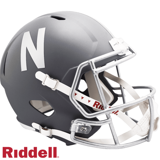 Nebraska Cornhuskers Riddell Replica Full Size Helmet Slate - ToylandEU