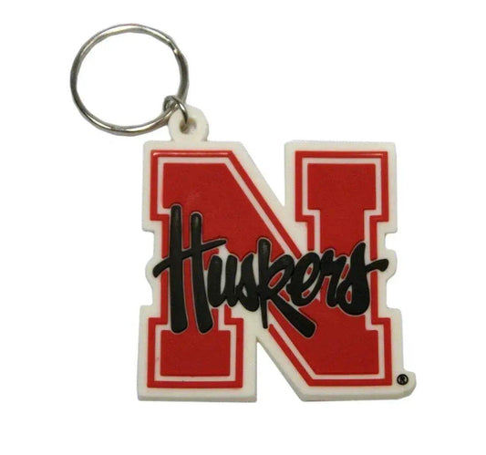  Nebraska Cornhuskers Rubber Script Logo Keychain CO Rico -  ToylandEU™