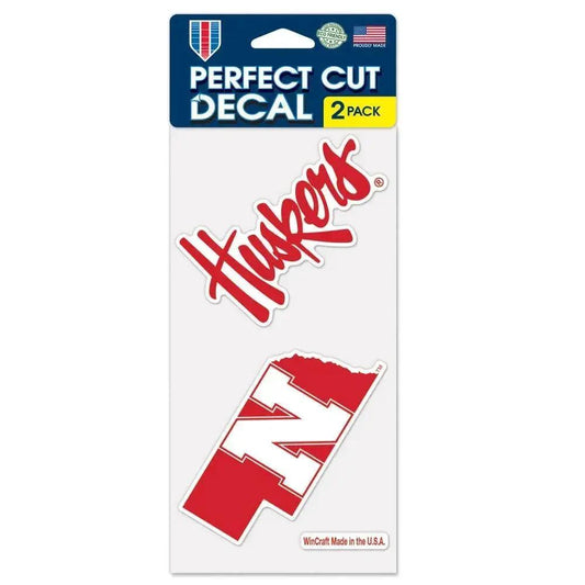  Nebraska Cornhuskers Set of 2 Die Cut Decals -  ToylandEU™