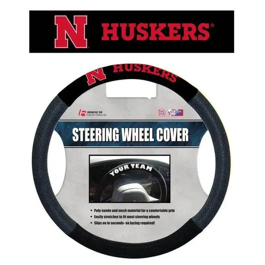  Nebraska Cornhuskers Steering Wheel Cover Mesh Style N Logo -  ToylandEU™