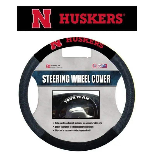  Nebraska Cornhuskers Steering Wheel Cover Mesh Style N Logo -  ToylandEU™