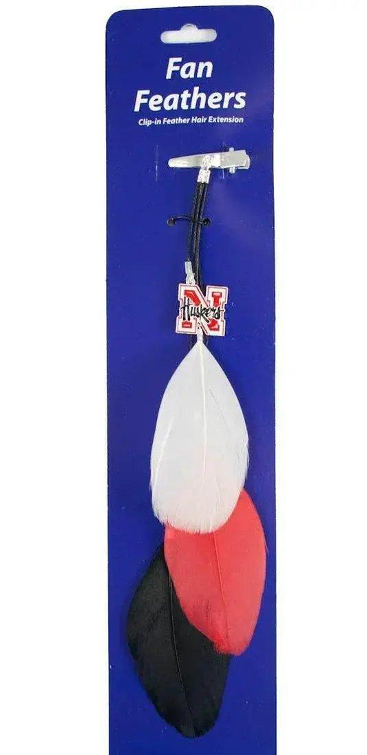  Nebraska Cornhuskers Team Colors Feather Hair Clip Logo -  ToylandEU™