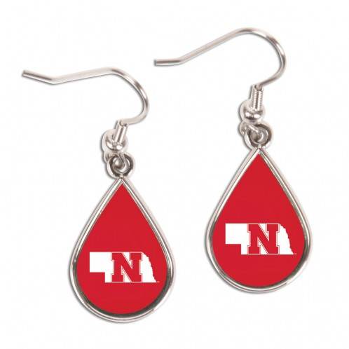 Nebraska Cornhuskers Tear Drop Earrings Officially Licensed - ToylandEU