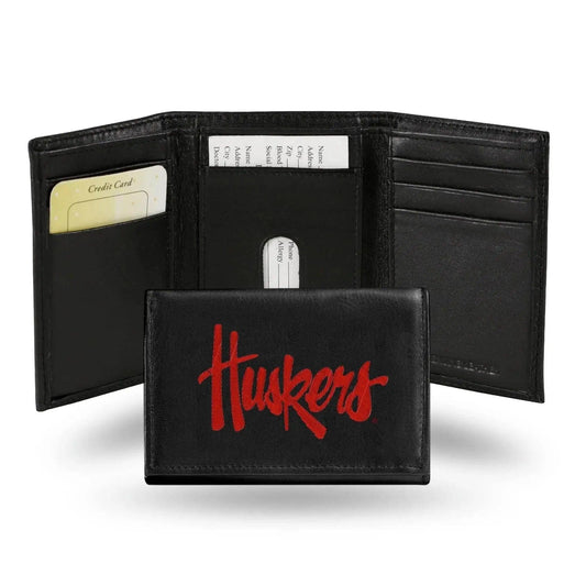  Nebraska Cornhuskers Wallet Trifold Leather Embroidered -  ToylandEU™