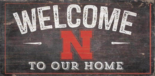  Nebraska Cornhuskers Wood Sign 6x12 Welcome To Our Home -  ToylandEU™