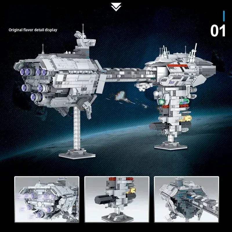 Nebula Medical Corvette Frigate Building Blocks Kit For Creative Play - ToylandEU