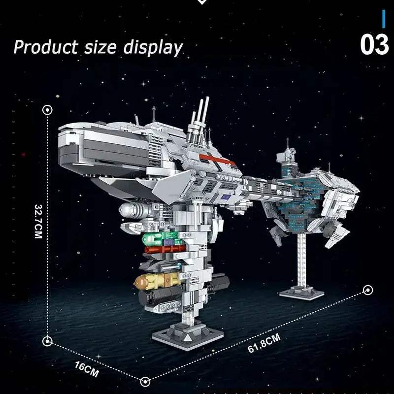 Nebula Medical Corvette Frigate Building Blocks Kit For Creative Play - ToylandEU