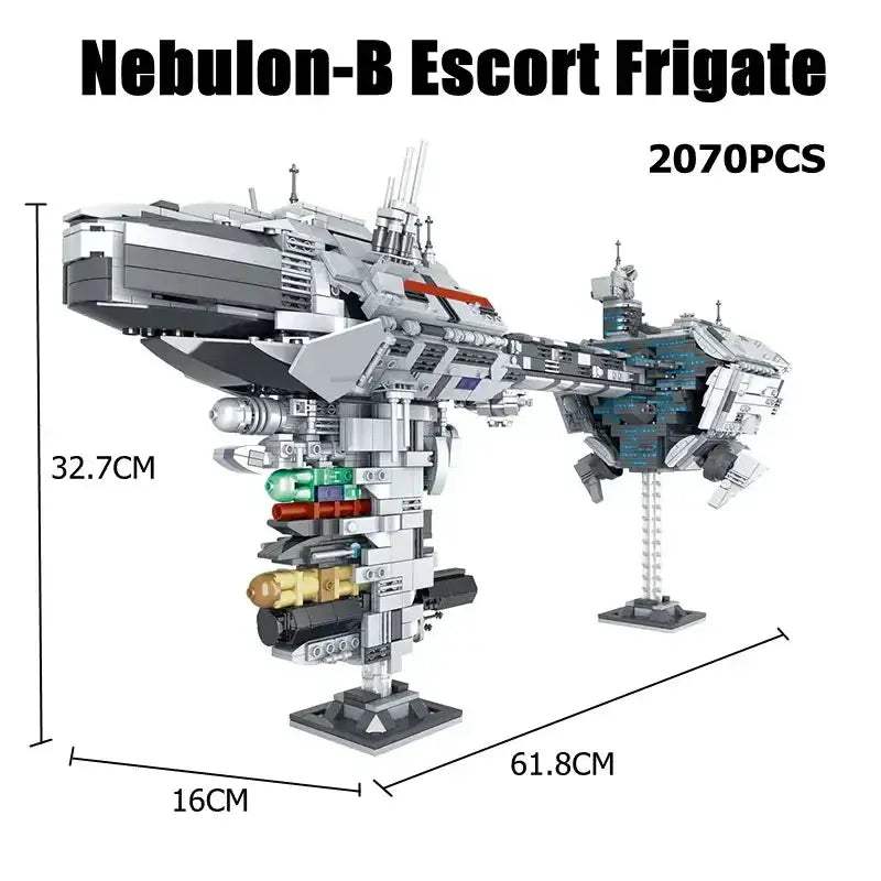 Nebulon B Escort Frigate 2070 Piece Space MOC Set Premium - ToylandEU