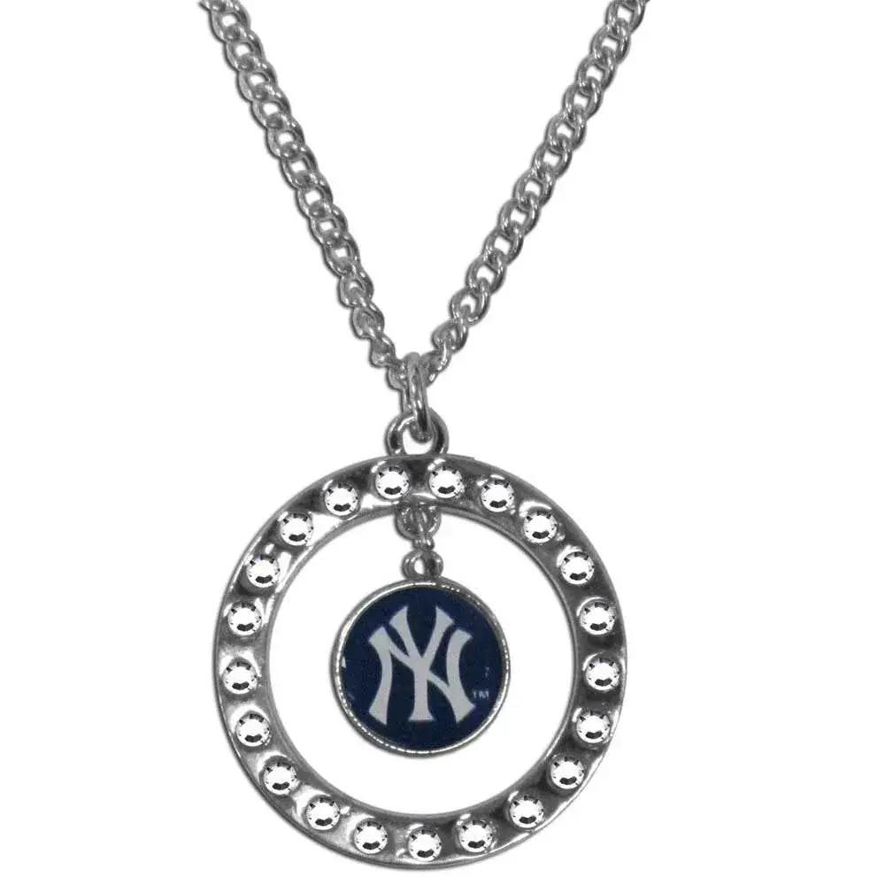  New York Yankees MLB Rhinestone Hoop Necklace Chain -  ToylandEU™