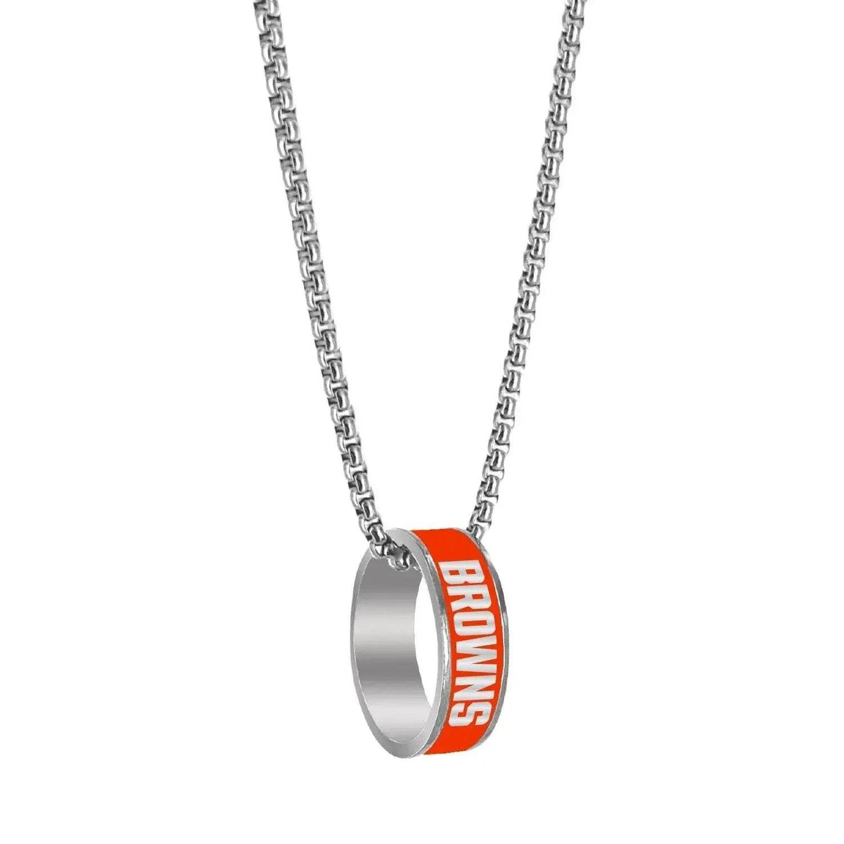  Cleveland Browns Necklace Fashion Ring Pendant Silver -  ToylandEU™