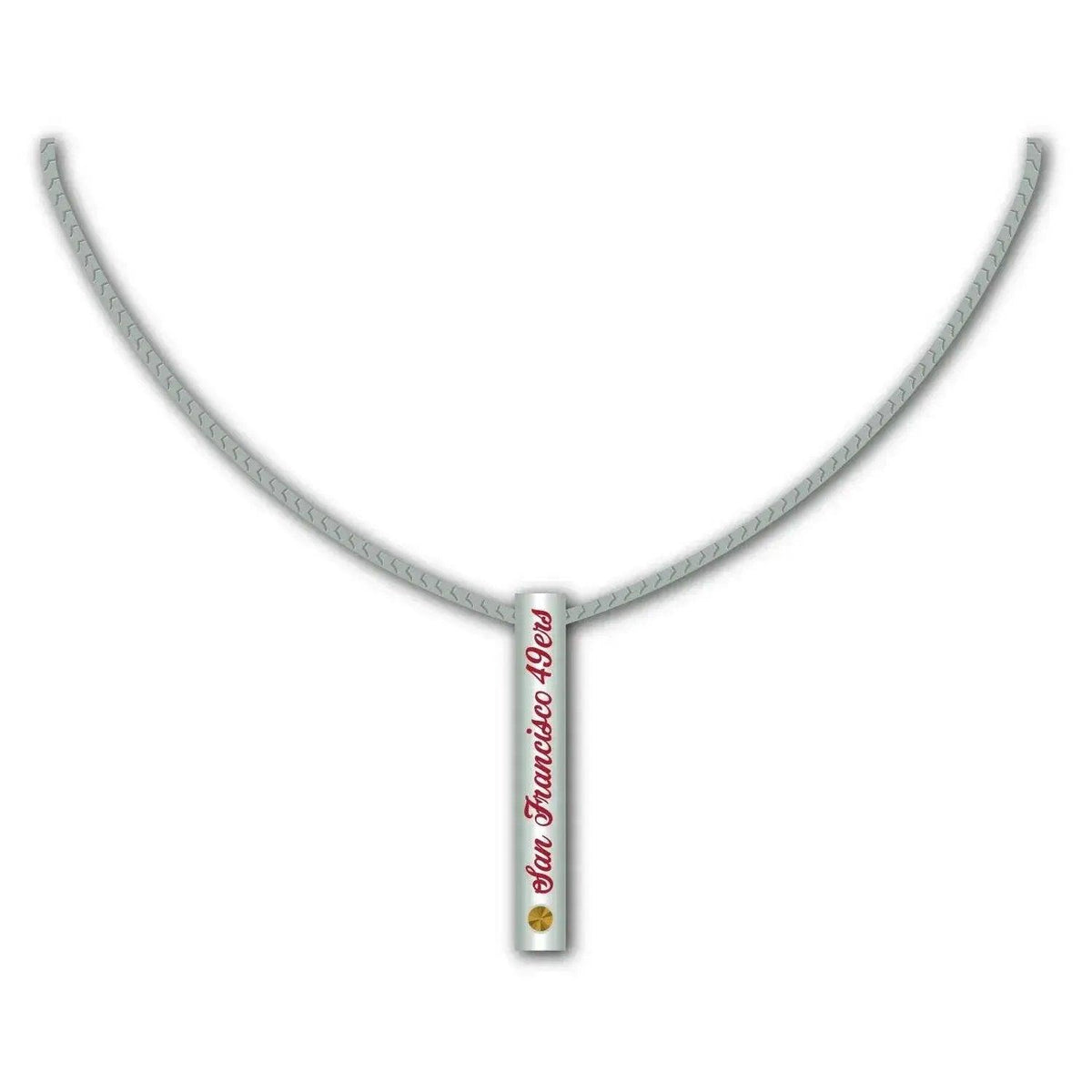  San Francisco 49ers Necklace Silver Bar Pendant Jewelry -  ToylandEU™