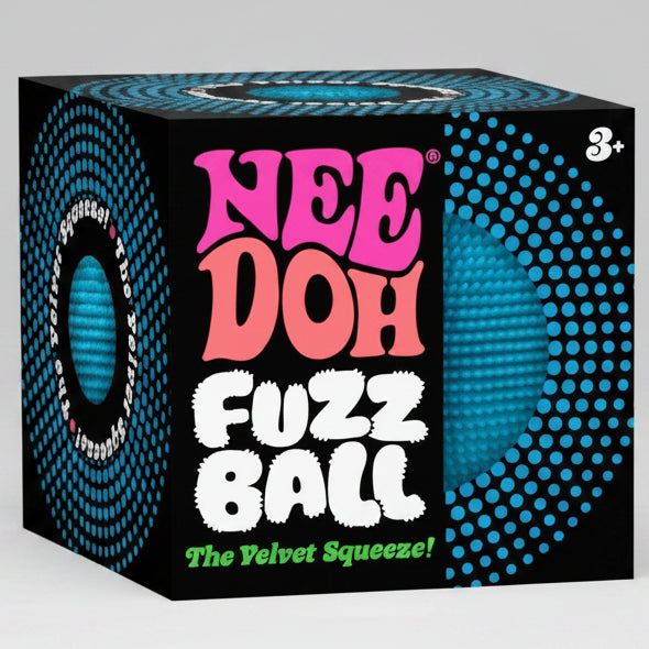 Nee-Doh Fuzz Ball | Blue Velvet Squeeze | Toylandeu™